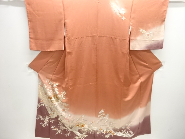 未着用　付け下げ　刺繍　絞り　金彩　竹　籠目　波　着物　018k 訪問着・付下げ | kimono Re:和 [online store] キモノリワ 着物 帯